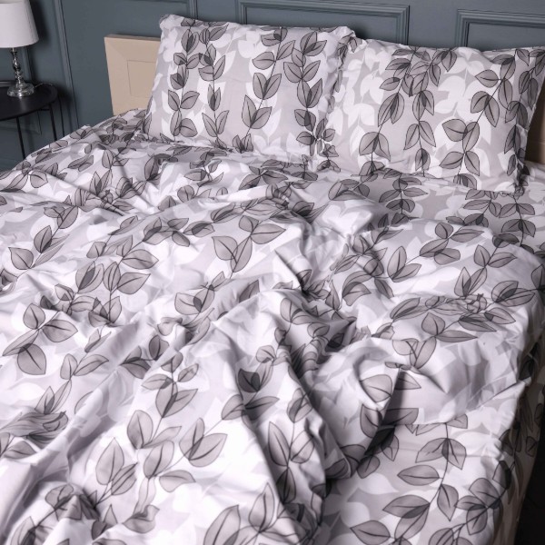 Фото - Комплект постільної білизни дитячий MirSon Бязь 17-0695 Silver Foliage 110х140 (2200010452624)
